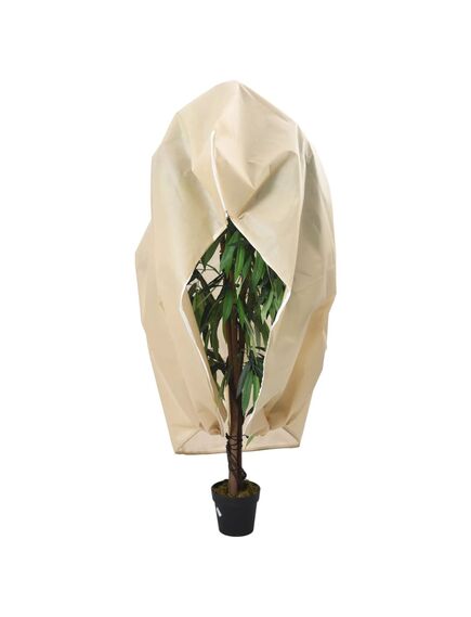 Protecție de fleece pt plante, cu fermoar, 70 g/m², 2,36x2 m