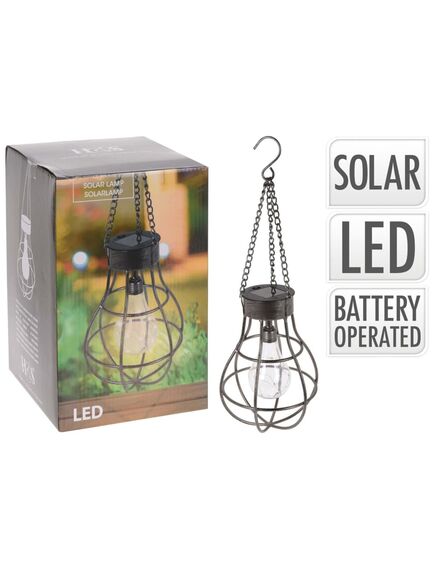 Progarden lampă cu bec solar, cu 10 led-uri, metal