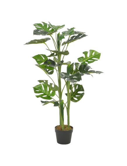 Plantă artificială monstera cu ghiveci, verde, 100 cm