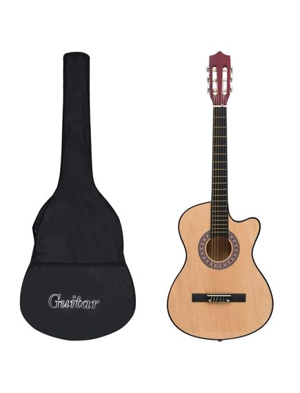 Set chitară acustică occidentală 12 piese, cu 6 corzi, 38"