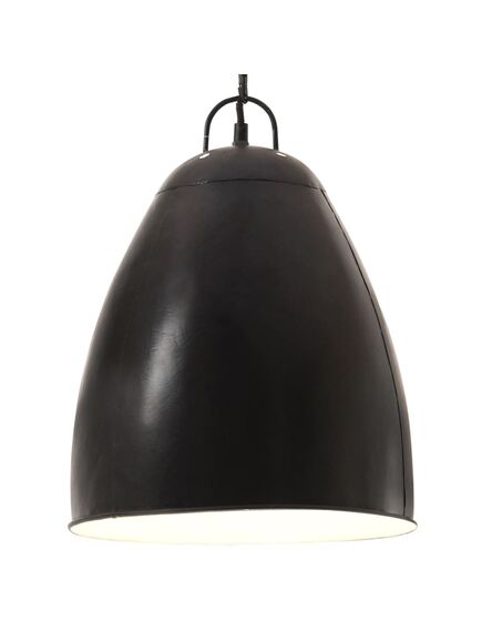 Lampă suspendată industrială, negru, 32 cm, e27, rotund, 25 w