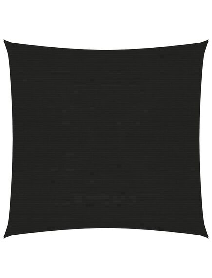 Pânză parasolar, negru, 2,5x2,5 m, hdpe, 160 g/m²