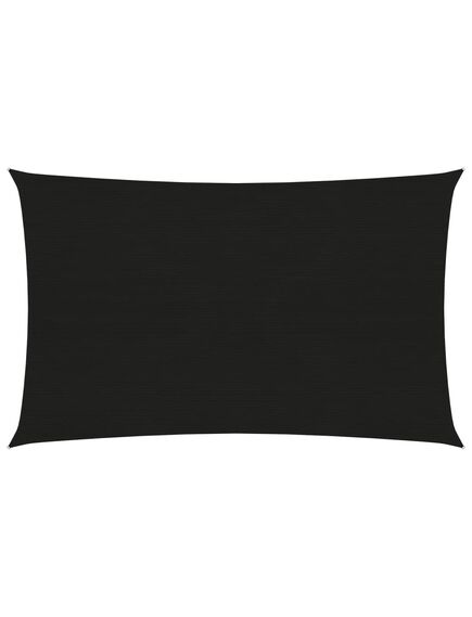 Pânză parasolar, negru, 2x4 m, hdpe, 160 g/m²