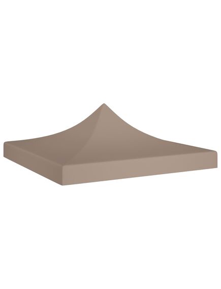 Acoperiș pentru cort de petrecere, gri taupe, 3x3 m, 270 g/m²