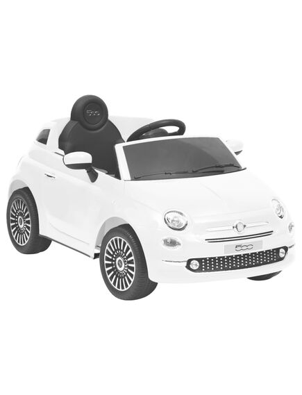 Mașină electrică pentru copii fiat 500, alb