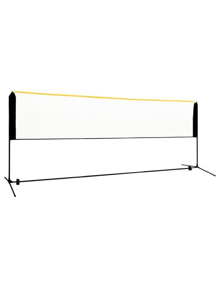 Plasă de badminton reglabilă, 400x103x94-158 cm, metal