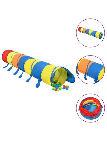 Tunel de joacă pentru copii, multicolor, 245 cm, poliester