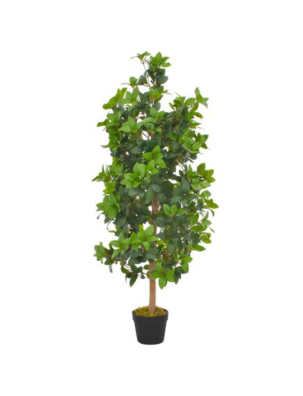 Plantă artificială dafin cu ghiveci, verde, 120 cm