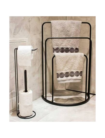 Bathroom solutions suport de prosoape vertical 49,5x75 cm metal negru