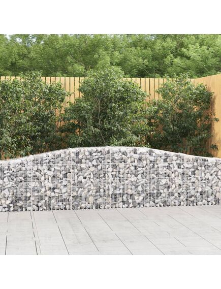 Coșuri gabion arcuite 9 buc, 400x30x60/80 cm, fier galvanizat