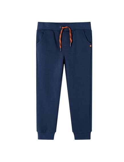 Pantaloni de trening pentru copii, bleumarin melanj, 140