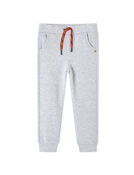 Pantaloni de trening pentru copii, gri melanj, 140