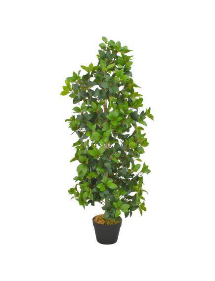 Plantă artificială dafin cu ghiveci, verde, 120 cm