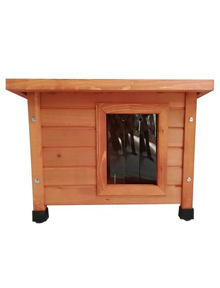 @pet casă de pisici de exterior xl, maro, 68,5x54x51,5 cm, lemn