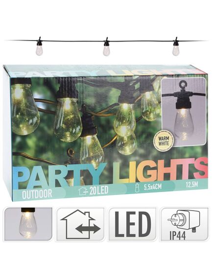 Progarden set de iluminat pentru petreceri cu led, 20 lămpi, 4,5 v