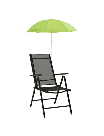 Umbrele pentru scaun de camping, 2 buc., verde, 105 cm