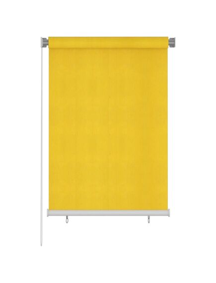 Jaluzea tip rulou de exterior, galben, 100x140 cm, hdpe