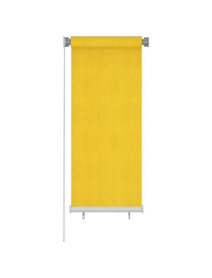 Jaluzea tip rulou de exterior, galben, 60x140 cm, hdpe