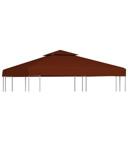 Acoperiș de pavilion, 2 niveluri, cărămiziu, 3x3 m, 310 g/m²