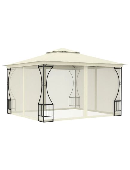 Pavilion cu plase, crem, 300 x 300 x 265 cm