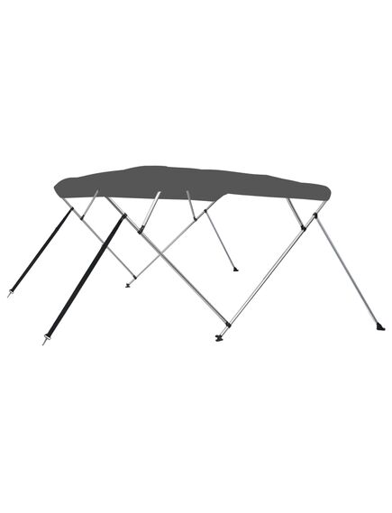 Parasolar barcă bimini cu 4 arcuri, antracit, 243x196x137 cm