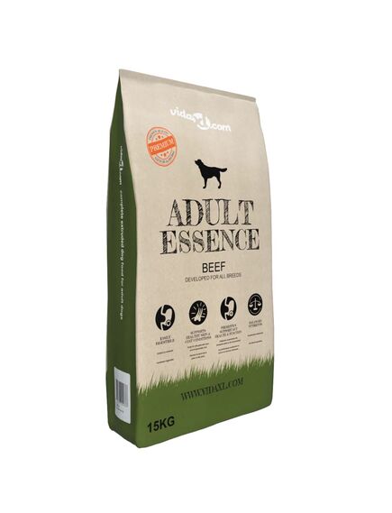 Hrană de câini uscată premium adult essence vită 15 kg