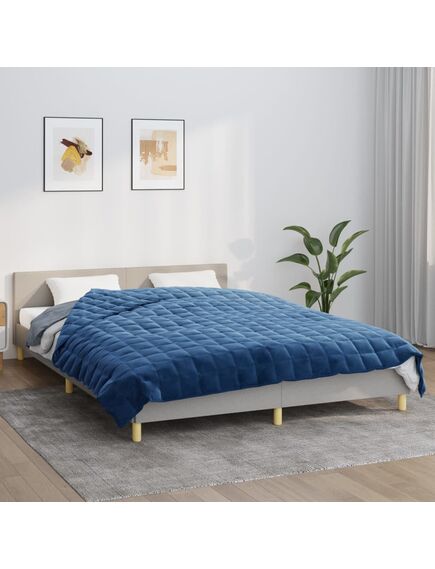 Pătură grea, albastru, 220x230 cm, 11 kg, material textil