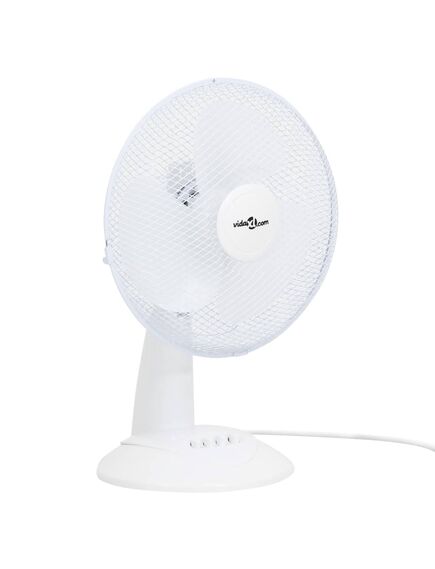 Ventilator de masă cu 3 viteze, alb, 30 cm, 40 w