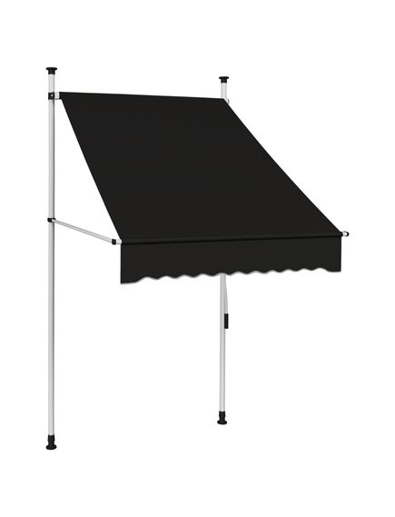 Copertină retractabilă manual, antracit, 100 cm