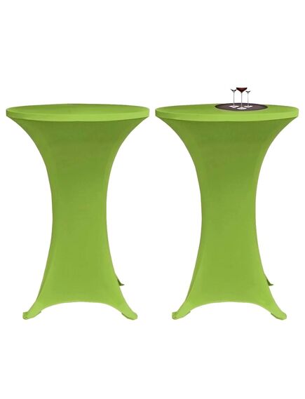 Husă elastică pentru masă, 2 buc., verde, 70 cm