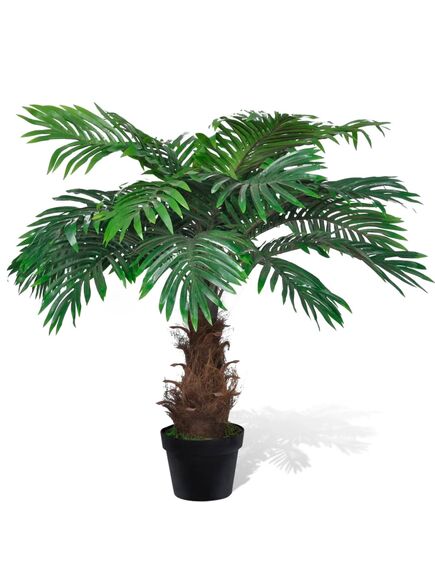 Palmier cycas artificial cu aspect natural și ghiveci 80 cm