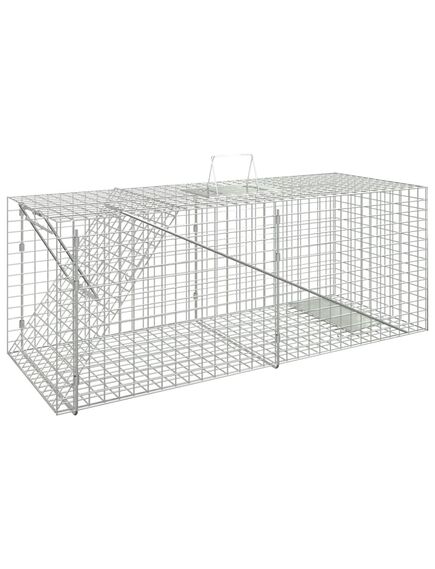 Capcană pentru animale 64,5x25x26,5 cm, fier galvanizat