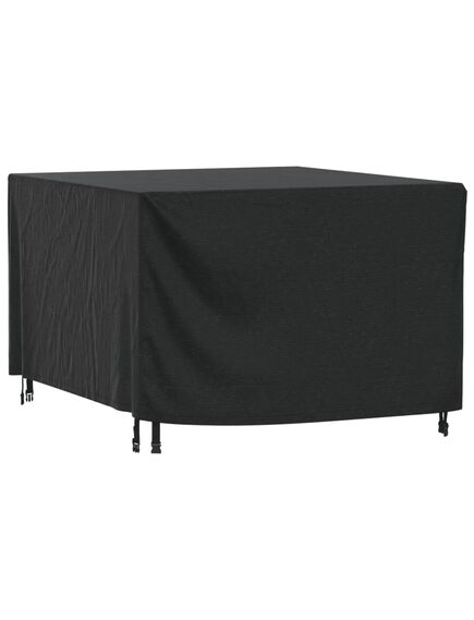 Husă mobilier de grădină negru 135x135x90 cm impermeabilă 420d