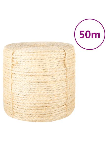 Frânghie, 50 m, sisal 100%, 6 mm