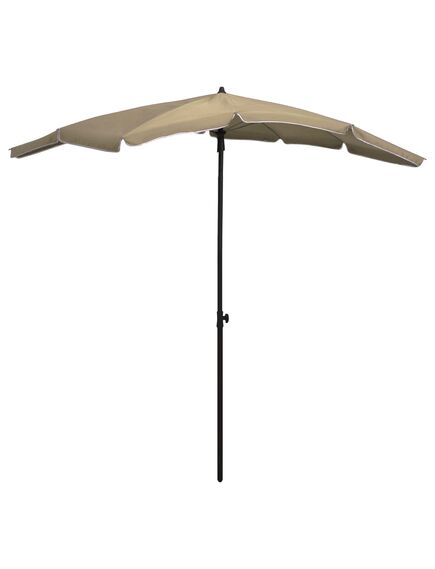 Umbrelă de grădină cu stâlp, gri taupe, 200x130 cm