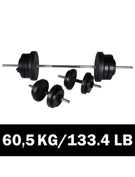 Set haltere+2 gantere 60,5kg