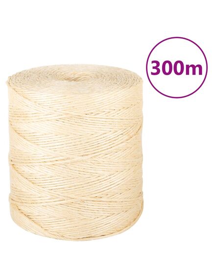 Frânghie, 300 m, sisal 100%, 2 mm