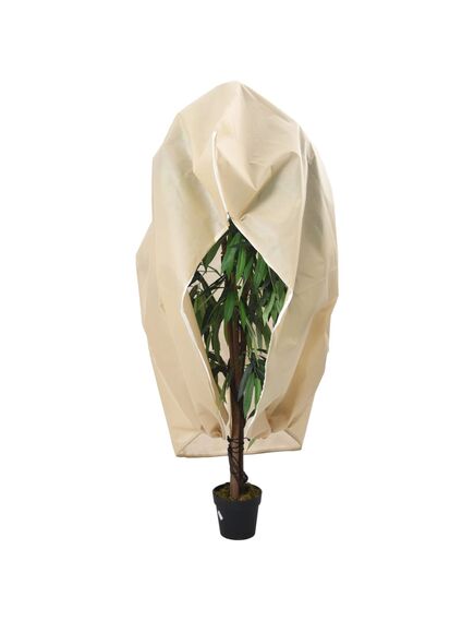 Protecție de fleece plante cu fermoar, 2 buc, 70 g/m², 1x1,55 m