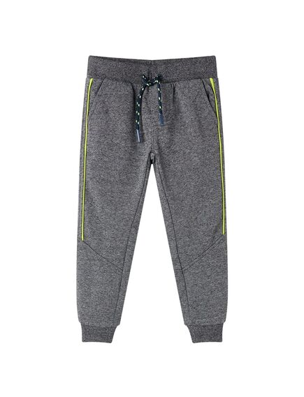 Pantaloni de trening pentru copii, gri melanj, 128