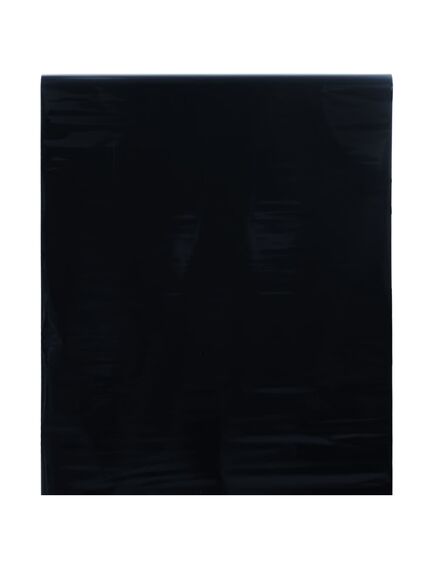 Folie pentru fereastră statică, negru mat, 90x2000 cm, pvc