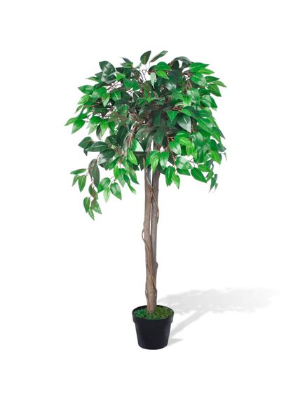 Planta artificială, arbore de ficus, cu ghiveci, 110 cm