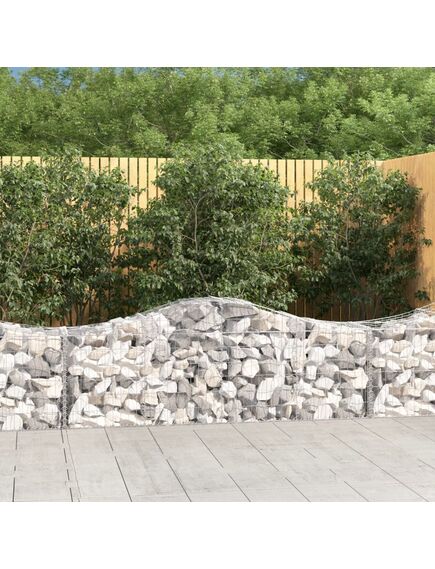 Coș gabion arcuit 200x50x60/80 cm fier galvanizat