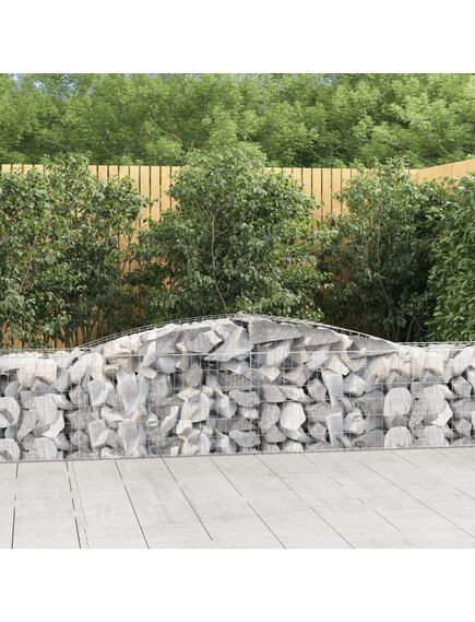 Coș gabion arcuit 400x50x60/80 cm fier galvanizat