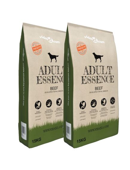 Hrană uscată pentru câini adult essence beef 2 buc. 30 kg