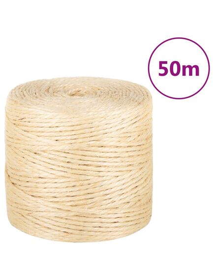 Frânghie, 50 m, sisal 100%, 4 mm