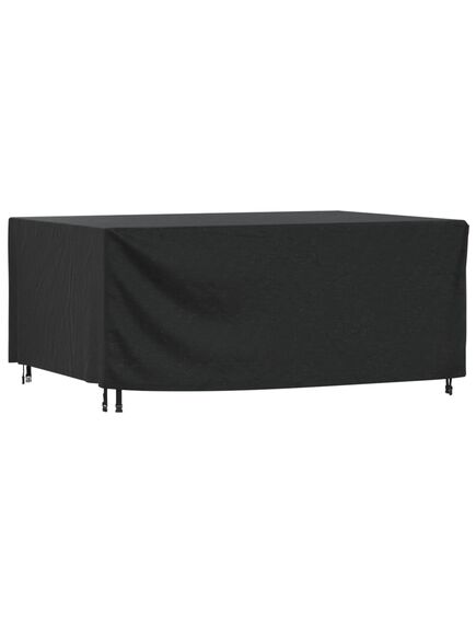 Husă mobilier de grădină negru 225x143x90 cm impermeabilă 420d