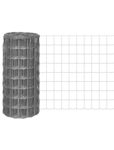 Euro gard, gri, 25 x 0,8 m, oțel