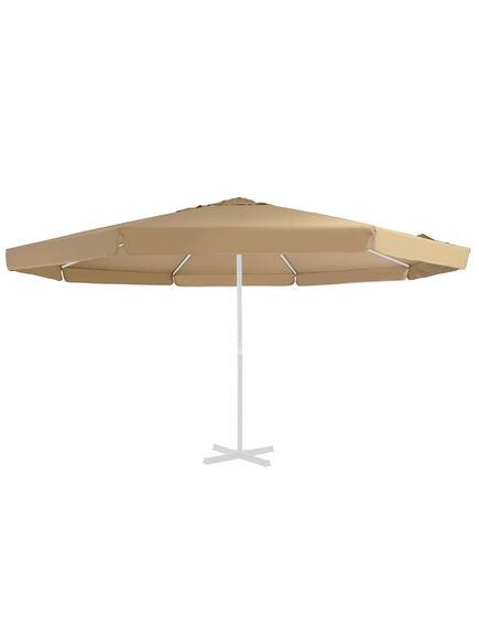 Pânză de schimb umbrelă de soare de exterior gri taupe 500 cm