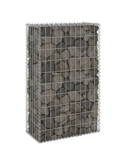 Perete gabion cu capace, 60 x 30 x 100 cm, oțel galvanizat